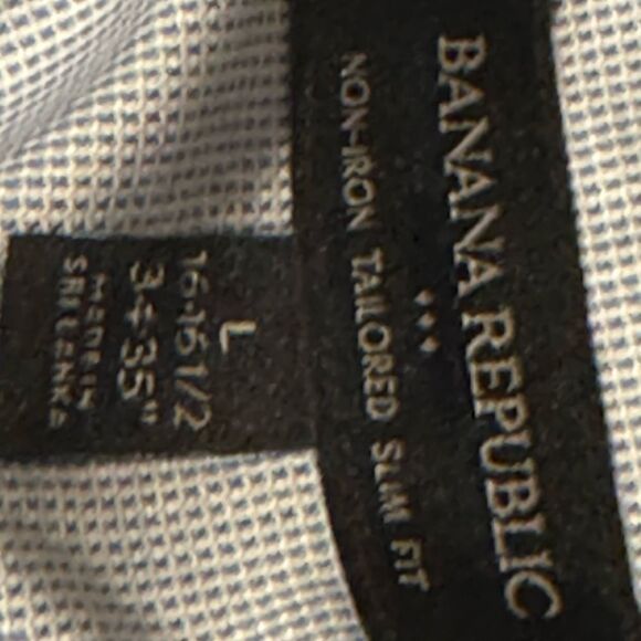 Bundle BANANA REPUBLIC LOT 2 Men Large Blue and pinkish red blue plaid Shirt - Picture 6 of 13